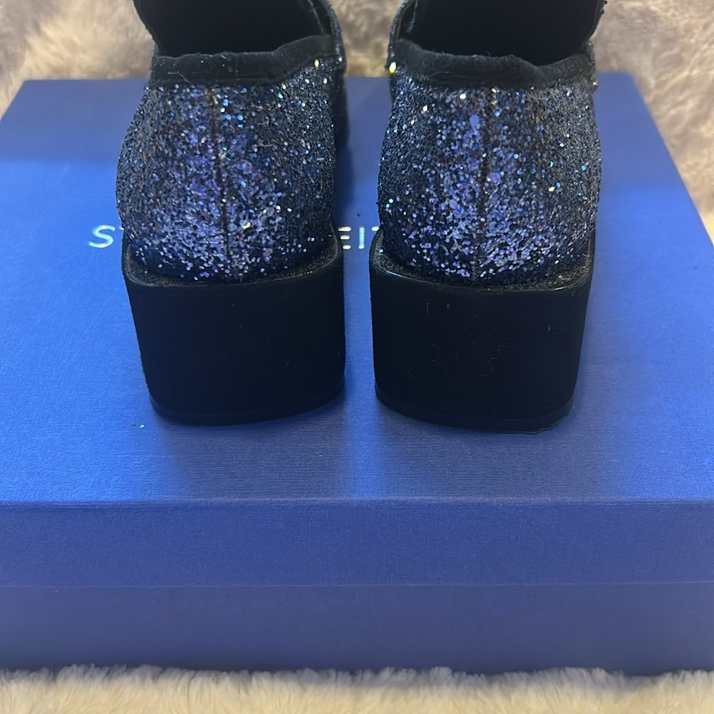 Stuart Weitzman blue glitter *LIKE NEW* shoes - Picture 3 of 7
